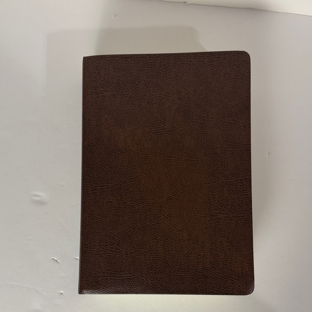 Single Column Journaling Bibles Soft Cover Brown Faux Leather